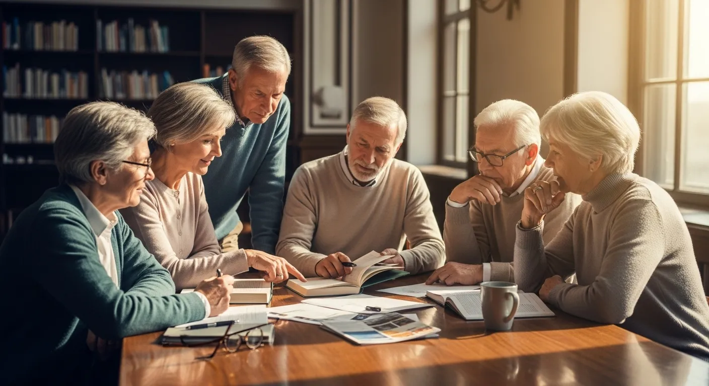 Photo-realistic, senior-friendly scene that visually introduces the section titled 'Understanding the Landscape of Florida Retirement Communities'.