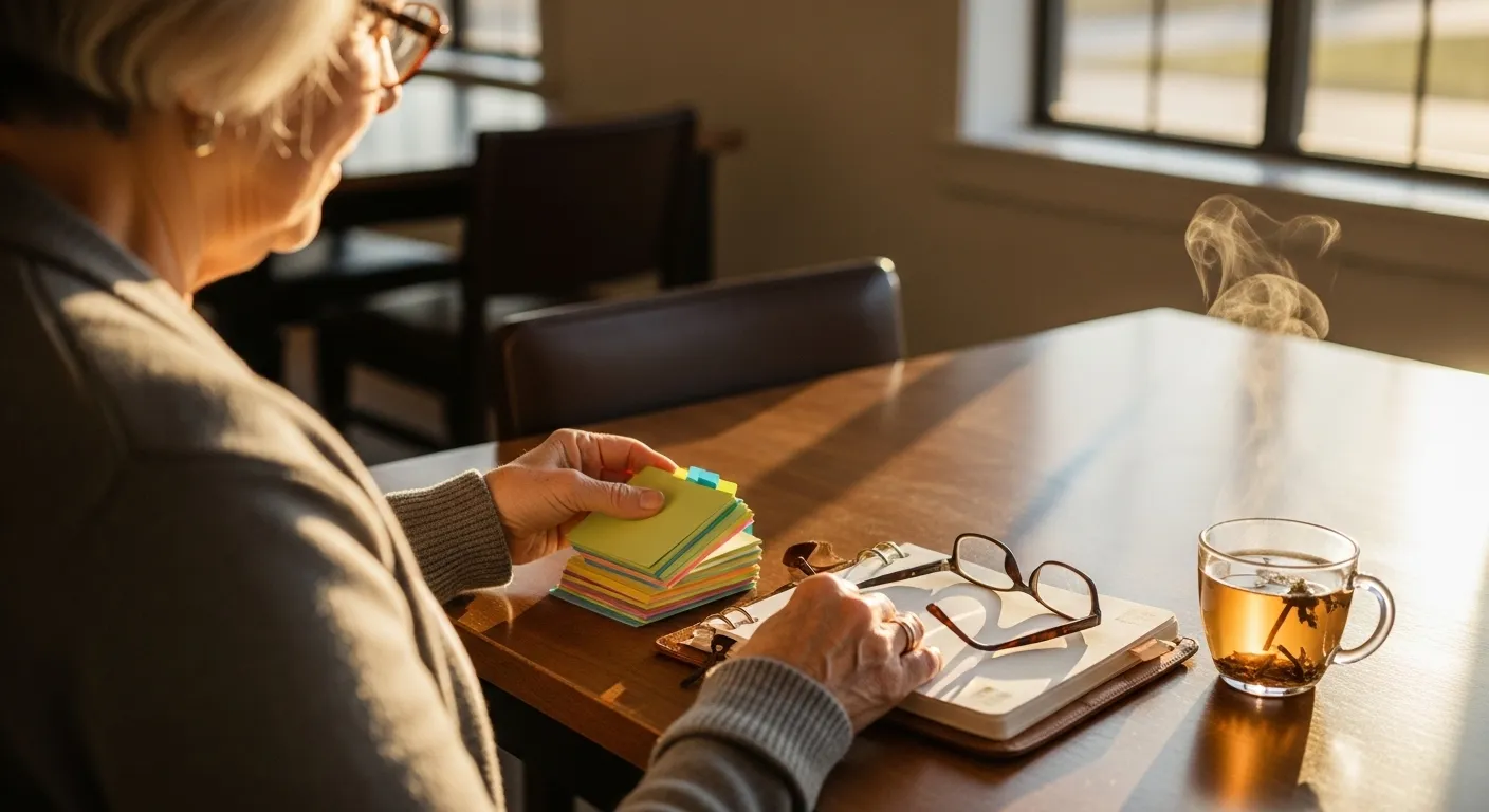 Photo-realistic, senior-friendly scene that visually introduces the section titled 'Your Personal Healthcare Checklist: Beyond State Rankings'.
