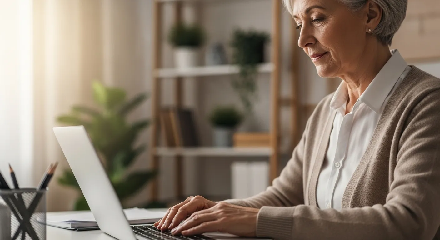 Photo-realistic, senior-friendly scene that visually introduces the section titled 'Frequently Asked Questions About Post-Retirement Life'.