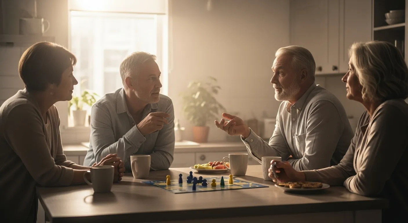 Photo-realistic, senior-friendly scene that visually introduces the section titled 'Building Your Social Circle from Scratch'.