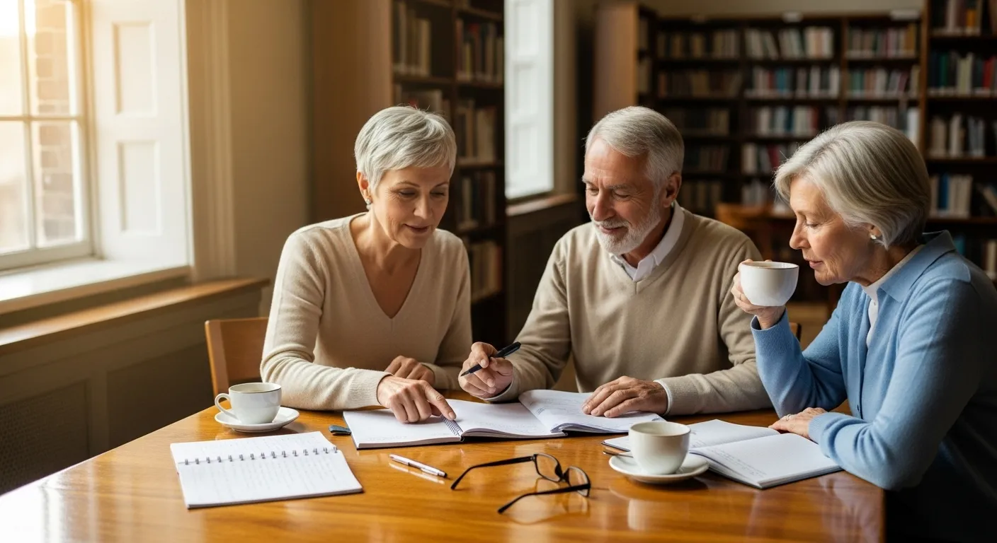 Photo-realistic, senior-friendly scene that visually introduces the section titled 'Your Next Steps: Creating a Personalized Action Plan'.
