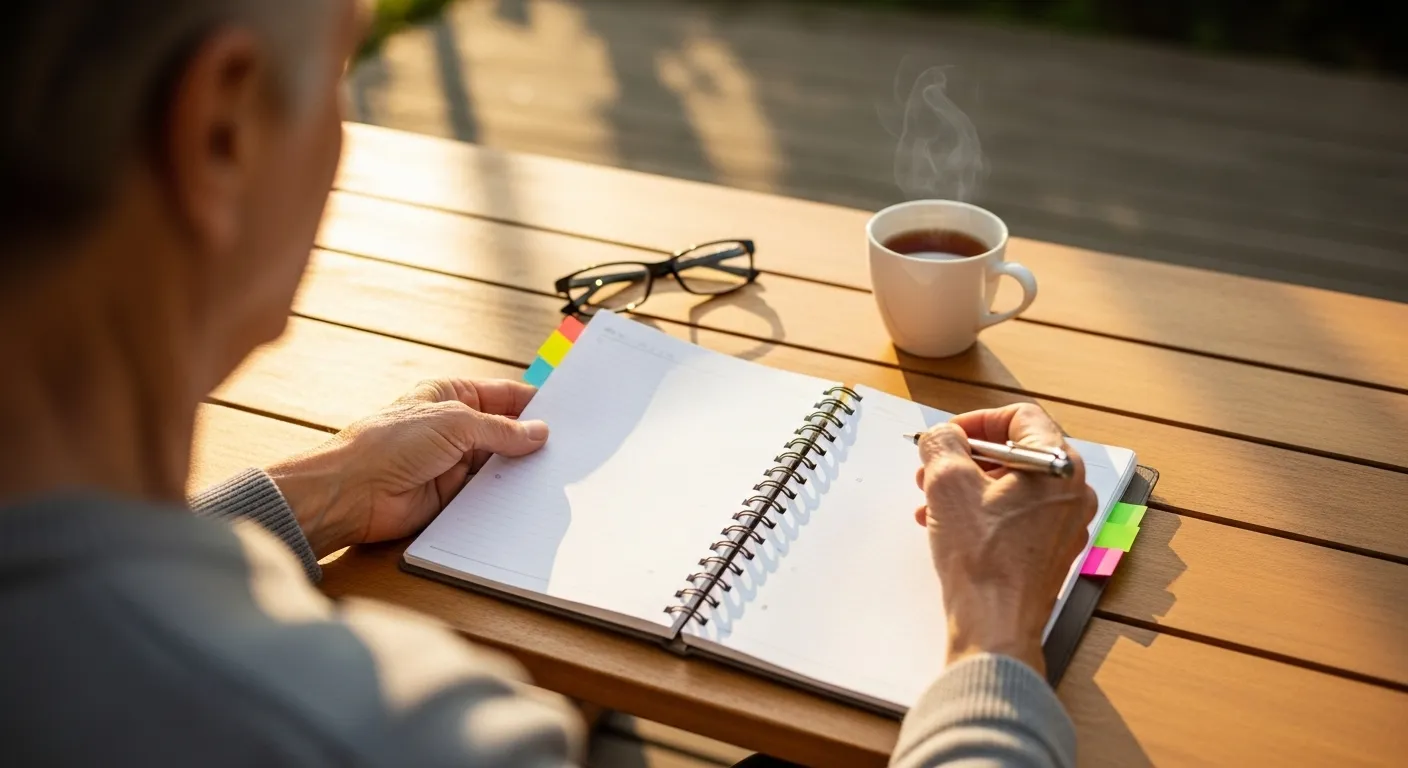 Photo-realistic, senior-friendly scene that visually introduces the section titled 'Action Plan: How to Actively Build Your New Network'.