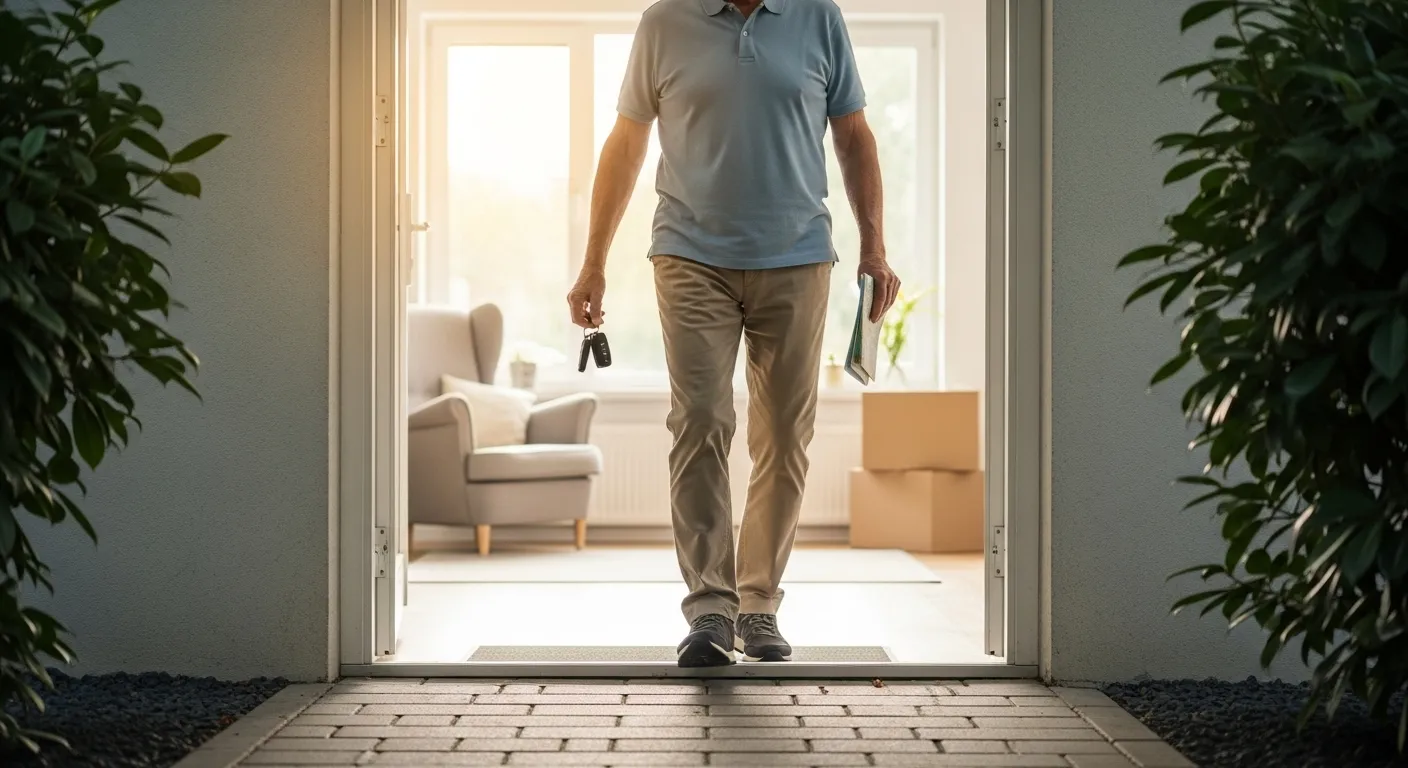 Photo-realistic, senior-friendly scene that visually introduces the section titled 'Special Considerations for Relocators and RVers'.