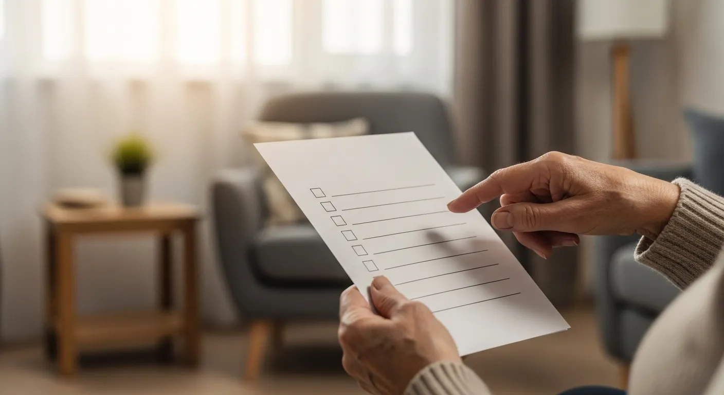 Photo-realistic, senior-friendly scene that visually introduces the section titled 'Your Next Steps: A Simple Checklist to Get Started'.