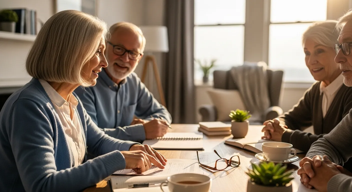 Photo-realistic, senior-friendly scene that visually introduces the section titled 'Your Next Steps: A Checklist for a Smooth Transition'.
