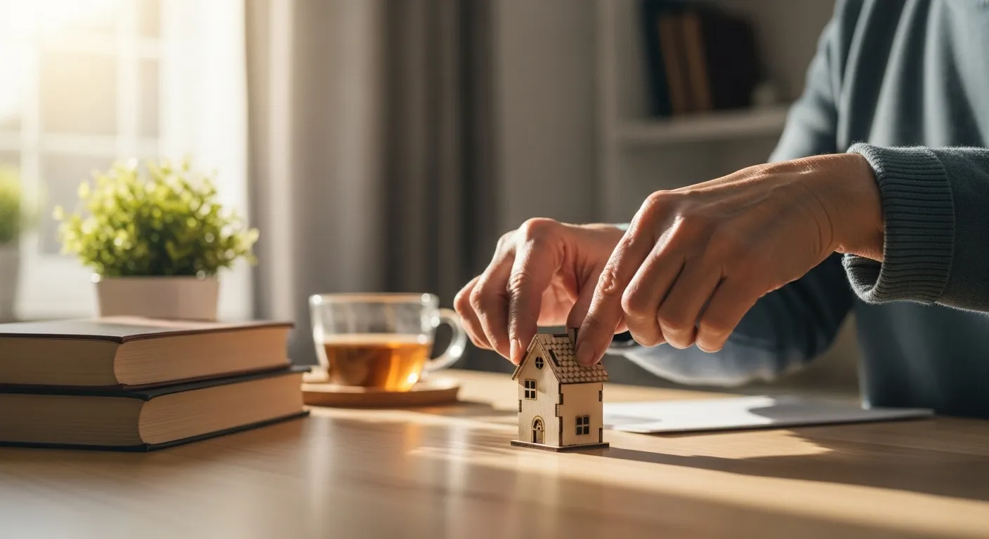 Photo-realistic, senior-friendly scene that visually introduces the section titled 'A Retiree's Story: Mary's Move from Chicago to a College Town'.