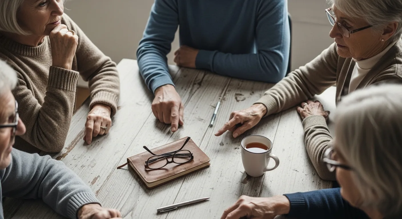 Photo-realistic, senior-friendly scene that visually introduces the section titled 'Frequently Asked Questions (FAQ)'.