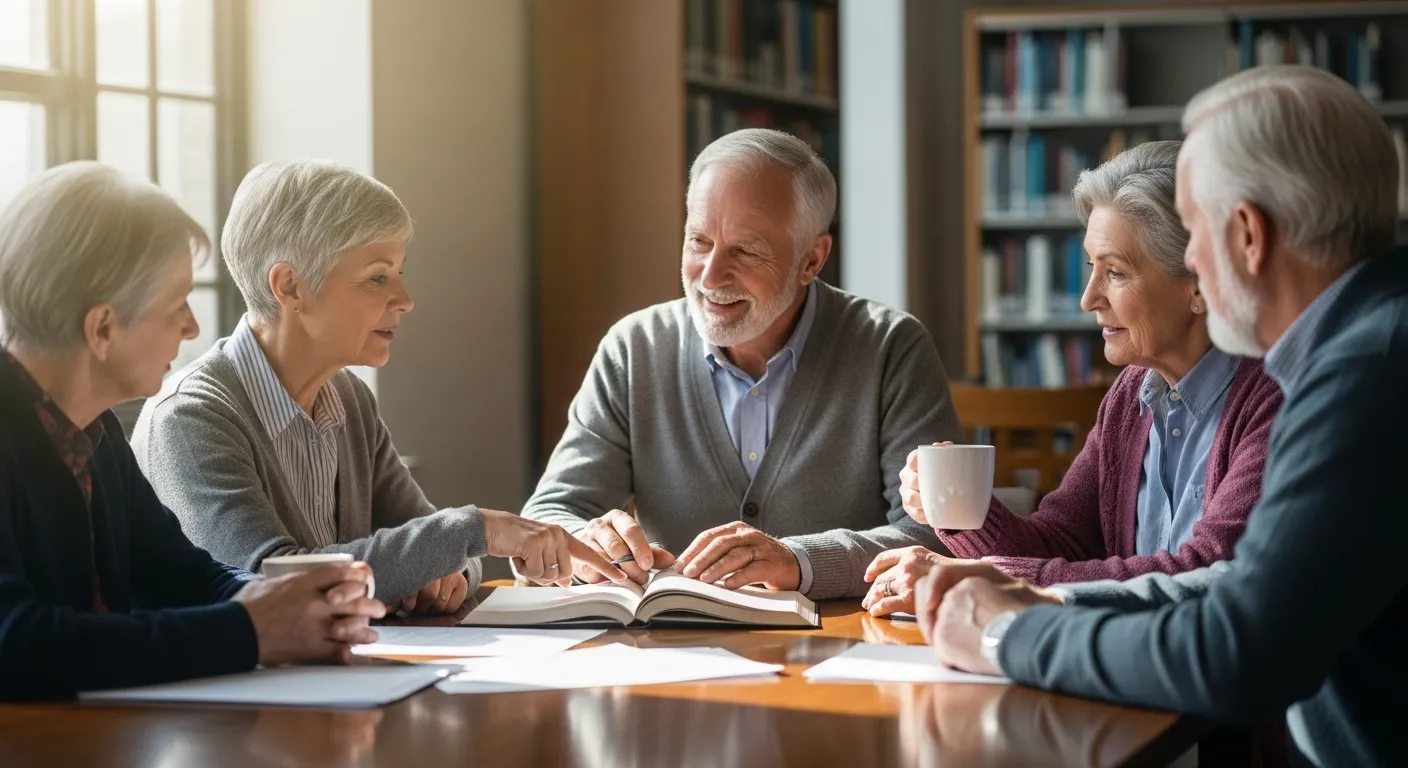 Photo-realistic, senior-friendly scene that visually introduces the section titled 'Housing and Lifestyle: How Climate Shapes Your Daily Life'.