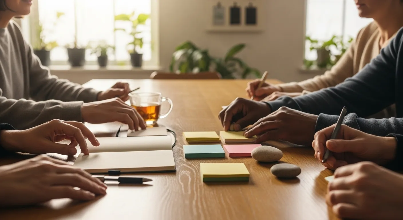 Photo-realistic, senior-friendly scene that visually introduces the section titled 'Your Next Steps: Creating a Personal Climate Checklist'.