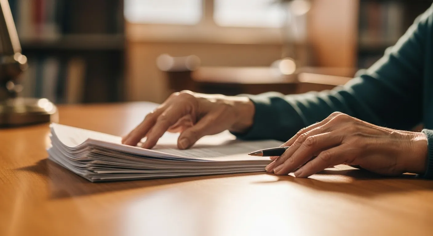 Photo-realistic, senior-friendly scene that visually introduces the section titled '2 Years Out: Taxes, Taxes, Taxes'.