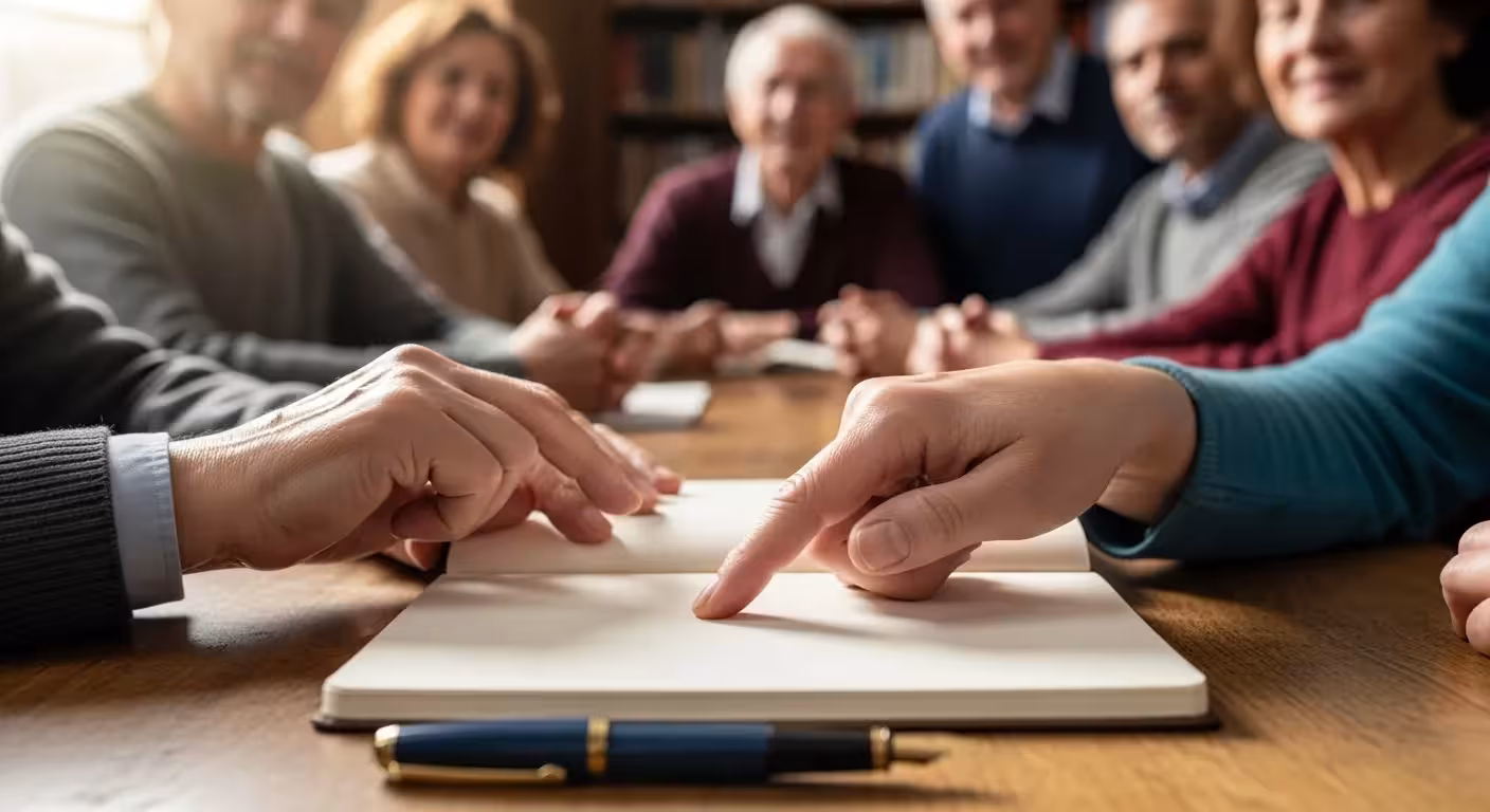 Photo-realistic, senior-friendly scene that visually introduces the section titled 'Your Next Steps: A Simple Checklist to Get Started'.