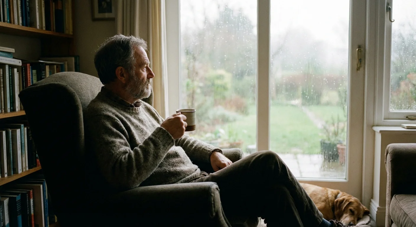 A man in an armchair looking thoughtful, representing careful decision-making.