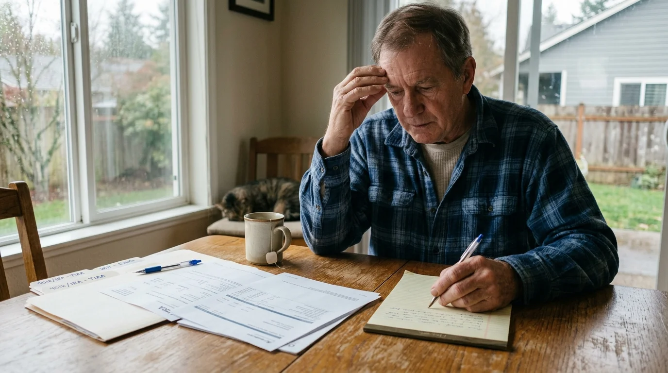Editorial photograph illustrating: 1. Retirement Accounts (IRAs and 401ks)