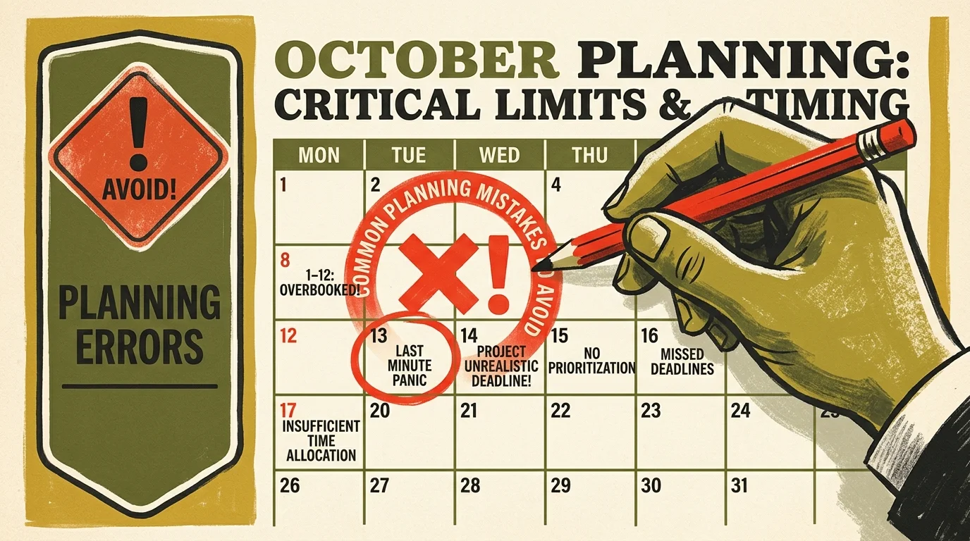 A stylized gouache illustration of a hand highlighting a warning date on a calendar to avoid filing errors.