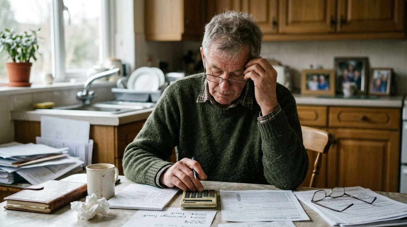 Editorial photograph illustrating: Navigating Taxes and Social Security Earnings Limits
